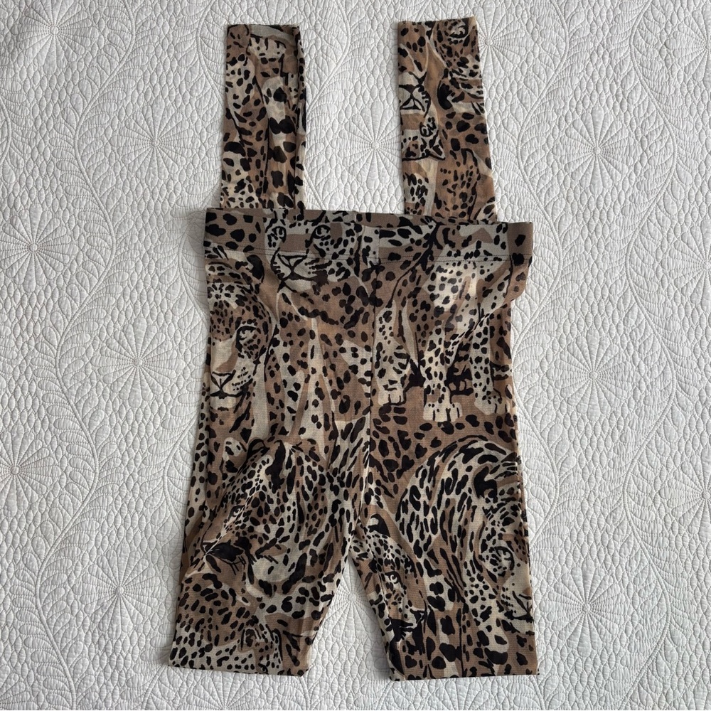 MARC CAIN Leopard Print Sheer Leggings NWOT - Picture 6 of 12